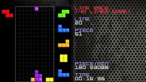 Nullpomino League Edition Sprint: 36.35 Seconds.