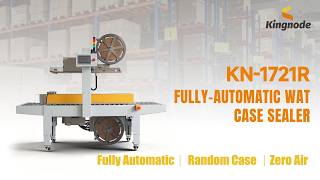 Fully-Automatic Water Activated Tape Case Sealer Random Size Adjust Kn-1721R