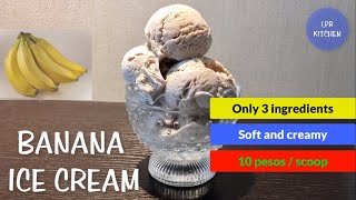 HOMEMADE BANANA ICE CREAM | Simple Banana Ice Cream | Healthy Ice Cream Recipe