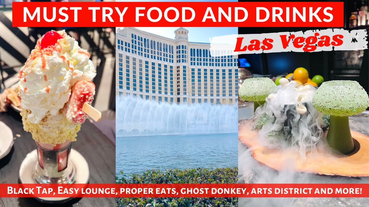MUST TRY Food and Drinks in Las Vegas // BEST Drinks on the Vegas Strip