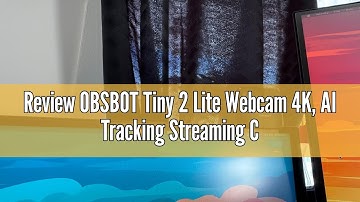 Review OBSBOT Tiny 2 Lite Webcam 4K, AI Tracking Streaming Camera, PTZ Camera With 1/2"Sensor, Gestu