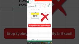 Auto Fill Date Series in Excel (ALT + H + F + I + S) | Excel Date Series Trick || #excel #exceltips