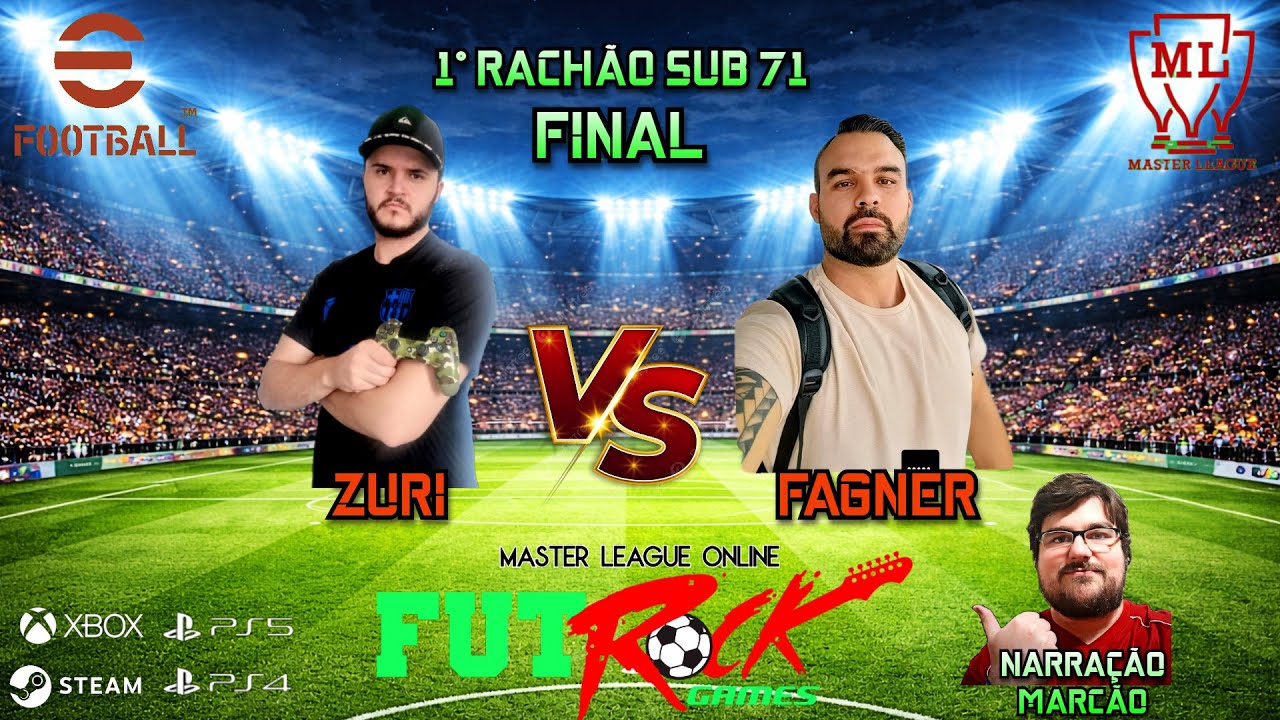 LIGA FUTROCK ONLINE - A GRANDE FINAL DO RACHÃO TIMES SUB 71 - FAGNER x ZURI.