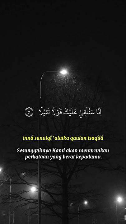 surah Al-Muzzammil 1-7 #reminder #recitation #motivasi