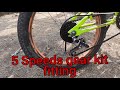 Bicycle 5speed gear kit fitting