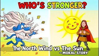 The North Wind and The Sun | Moral Story for Kids | Bedtime Story with Lesson in English