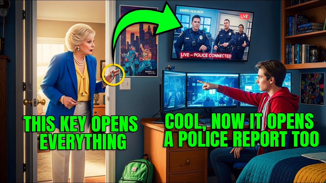 HOA Karen Used Her Master Key to Sneak Into My Son’s Room — He Streamed It Straight to Police