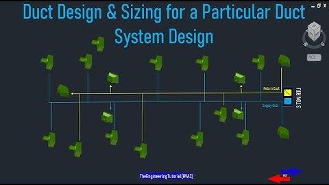 Duct Design & Sizing for a Particular System using ( Equal Friction Method)