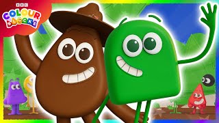 Exploring Colourland for Earth Day 🌍 | Colours for Kids | @colourblocks The Ultimate Green Compilation For Earth Day Kids Learn Colours Colourblocks