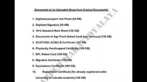 Documents Uploded for Online Admission 2020 21 of Sonarpur Mahavidyalaya