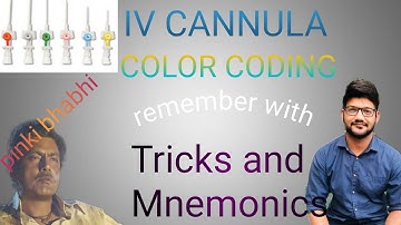 Dr Tricks - IV CANNULA COLOR CODING | Made Easy With Tricks and Mnemonics 🔥