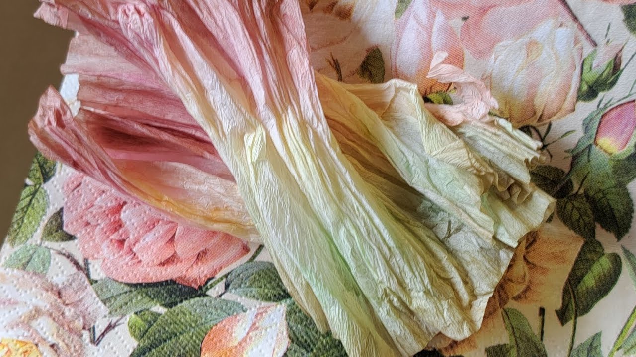 Como teñir papel y hacer una hermosa Rosa