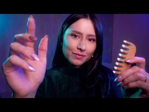 ✨ ASMR Can you reach level 10? 💤 relax with visuals, massage, hand movements, plucking, mouth sounds