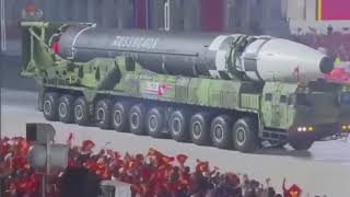 North Korea Shows Off Brand New Intercontinental Ballistic Missile During Military Parade
