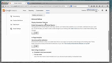 Enabling demographic and interest reports