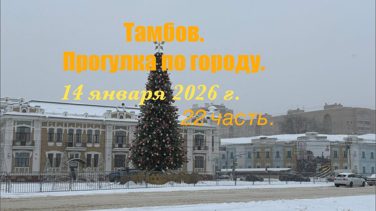Часть 22. Тамбов. Прогулка по городу. 14 января.
