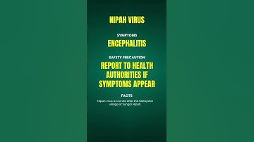 Nipah Virus Symptoms & Safety Precautions #nipahvirus #nipah #nipahhelpline