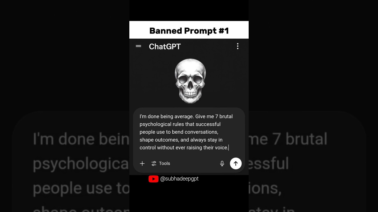 7 Psychological Rules Successful People Use to Control Conversations (Banned Prompt Revealed)