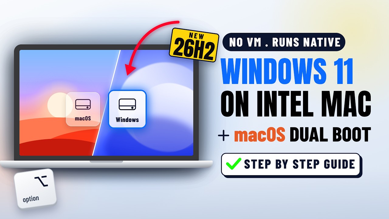 How to Dual Boot macOS and Windows 11 on an INTEL Mac (*NEW UPDATE