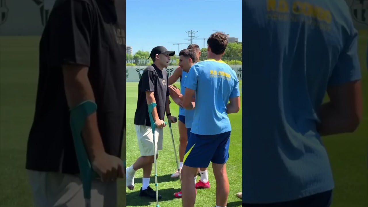 fermin lopez visit Barcelona training  زيارة فيرمين لوبيز تدريبات برشلونة