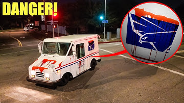 IF YOU SEE BLOOD ON A MAIL TRUCK, STAY AWAY! (it