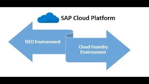 SAP Cloud Platform Environments – Cloud Foundry Vs Neo