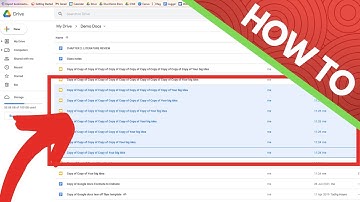 How to Delete Multiple Google Docs at Once from Google Drive