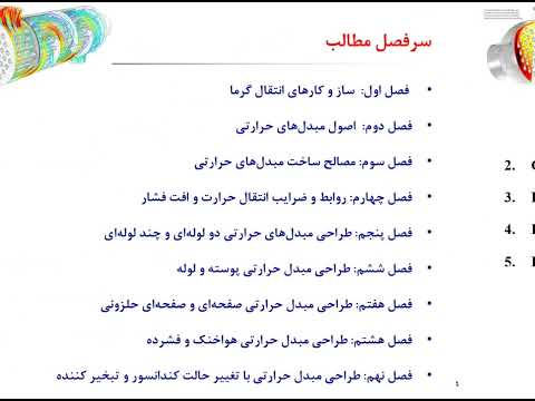 تدریس مبدل های حرارتی قسمت 1