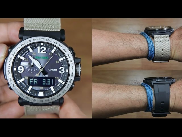 PROTREK PRG-600YBE-5 WITH CLOTH RESIN BAND - UNBOXING - YouTube