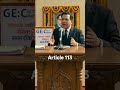 article 113 #indian constituion