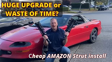 Project F-Beater 1997 Camaro gets new front suspension! // 1993 to 2002 F-body front strut install.