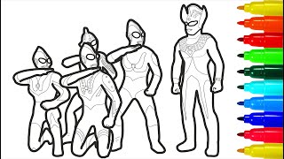 Ultraman Brotherhood of Warriors Coloring Pages