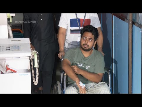 Injured student reacts
