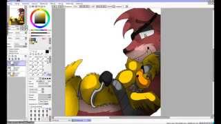 FNaF Foxy X Chica - Valentines Day Speedpaint