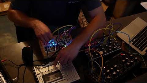 Little semimodular Jam with tape (JV1080 chords), DFAM, Lifeforms sv-1 and Koma Field Kit FX