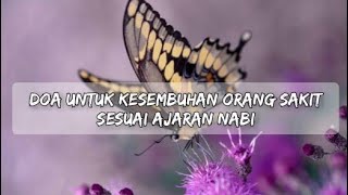 Doa Untuk Kesembuhan Orang Sakit Sesuai Ajaran Nabi