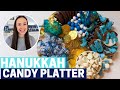 HANUKKAH DESSERT IDEA!!! HANUKKAH CANDY PLATTER BOARD FOR A PARTY!