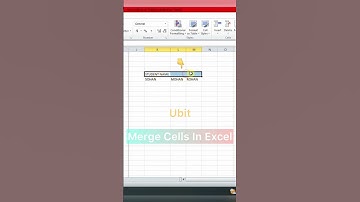 Use Merge & Center Feature In Excel || Excel Me Cells Ko Merge Aise Karen