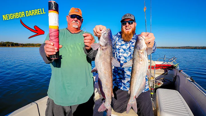 Jug Fishing w/ Neighbor Darrell (How To CATCH & CL...