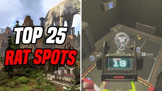 TOP 25 RAT SPOTS ON KINGS CANYON SEASON 17 | Apex Legends