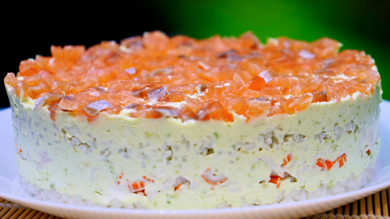 Салат с Красной Рыбой и Авокадо - Просто ВКУСНЫЙ и СЫТНЫЙ!