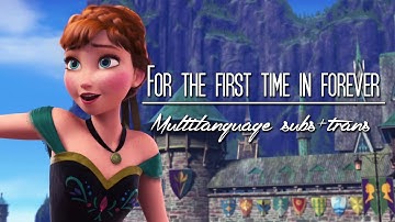 For the first time in forever - Multilanguage (subs+trans)