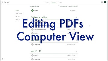Classroom Student View - Editing PDF from Computer