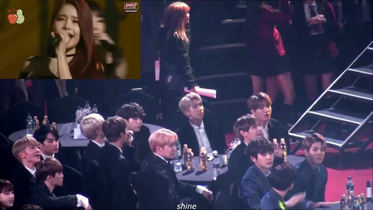 BTS, I.O.I, EXO, GFRIENDYeri reaction to MAMAMOO 26th