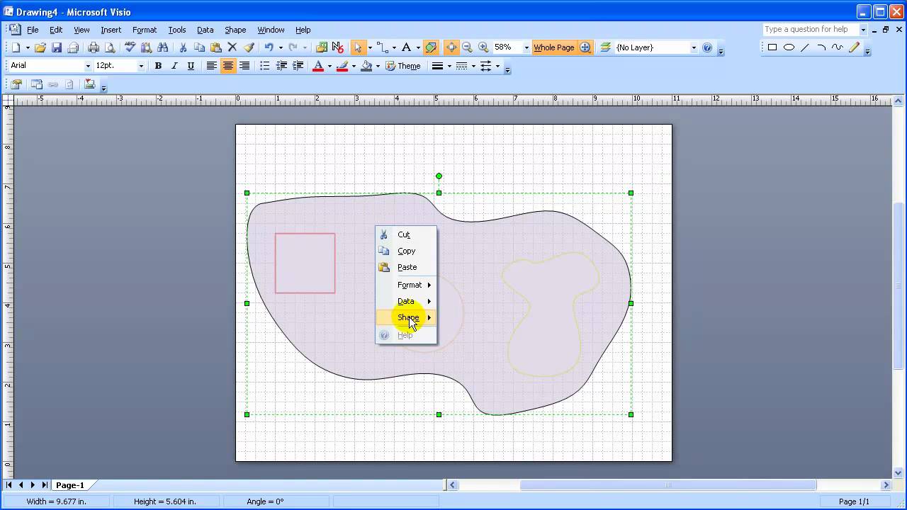 visio layers in presentation mode