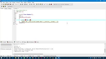 How To Display Even Numbers by using Dev C++ | C - Programming