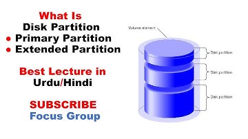 What is Disk Partition || Primary Partition & Extended Partition || Lecture in Urdu/Hindi