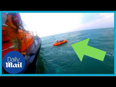 Incredible rescue: 11-year-old at sea a mile away from shore | RNLI