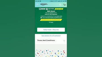 Amazon Quiz Answers Today | 21 February 2020 | Answer and win a Casio 61 Key Keyboard