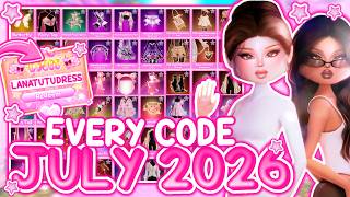*NEW CODES!!* ALL WORKING CODES IN DRESS TO IMPRESS *JULY 2026* | Roblox